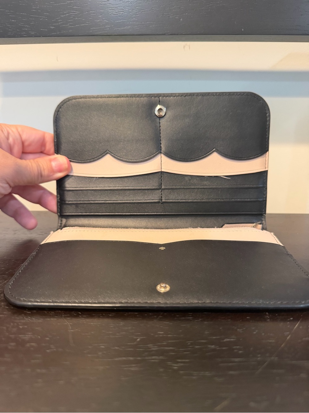 Kate Spade Nadine Medium Clutch Black Wallet - Picture 9 of 14